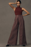 Load image into Gallery viewer, The Avery Pleated Wide-Leg Trousers by Maeve: Sheer Silk Edition
