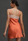 Load image into Gallery viewer, By Anthropologie Silky Lace Mini Slip Dress
