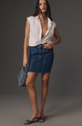 Load image into Gallery viewer, Pilcro Seamed Denim Pencil Skirt
