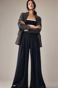 Load image into Gallery viewer, The Avery Pleated Pinstripe Wide-Leg Trousers by Maeve
