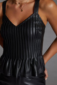 Load image into Gallery viewer, Let Me Be Black Faux Leather Cami
