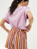 Load image into Gallery viewer, By Anthropologie Belted Stripe Shorts
