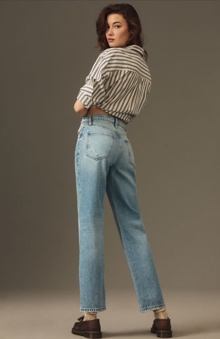 Frame Le Jane High-Rise Straight-Leg Jeans