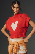 Load image into Gallery viewer, Maeve Mock-Neck Extended Shoulder Sweater Vest
