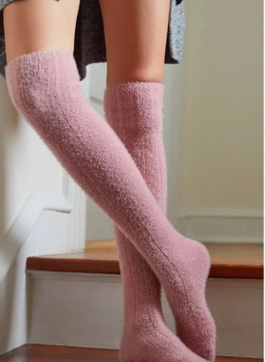 Over-the-Knee Cozy Socks