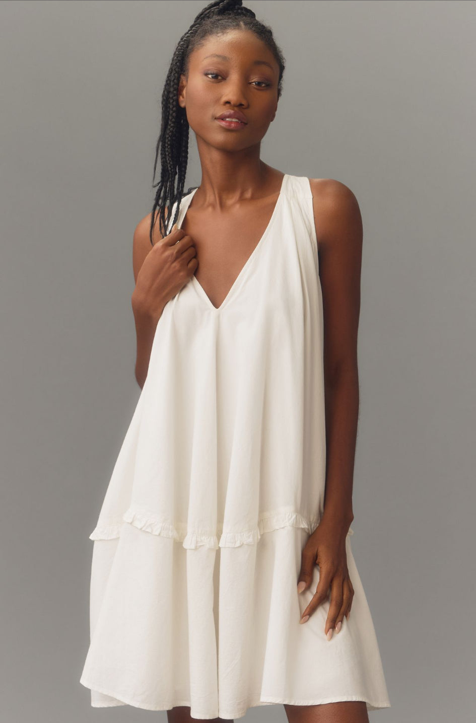 By Anthropologie V-Neck Swing Tunic Dress