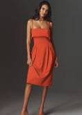 Load image into Gallery viewer, By Anthropologie Sleeveless Foldover Knee-Length Dress
