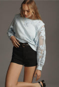 Load image into Gallery viewer, By Anthropologie Embroidered Cutwork Sweatshirt
