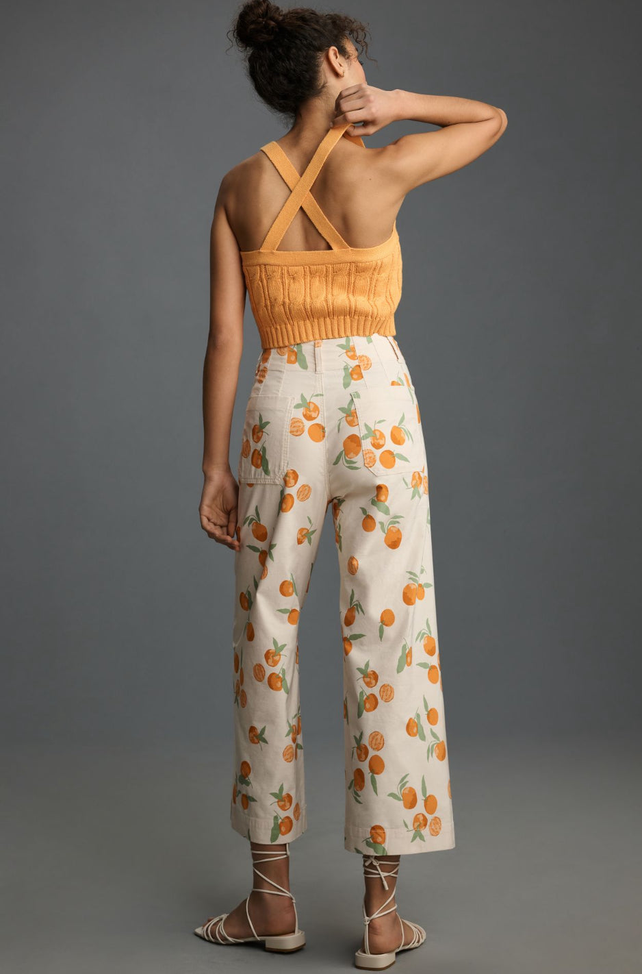 Maeve x Dylan Mierzwinski Colette Cropped Wide-Leg Trousers