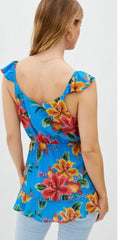 Load image into Gallery viewer, Farm Rio Ruffled Floral Tank
