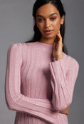 Load image into Gallery viewer, By Anthropologie Long-Sleeve A-Line Sweater Mini Dress
