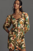 Load image into Gallery viewer, Farm Rio x Anthropologie Square-Neck Scallop-Trim Mini Dress
