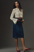 Load image into Gallery viewer, By Anthropologie Denim Midi Skirt
