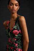 Load image into Gallery viewer, Maeve Ruched Midi Dress
