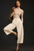 Load image into Gallery viewer, Maeve Pleated Barrel-Leg Chino Pants
