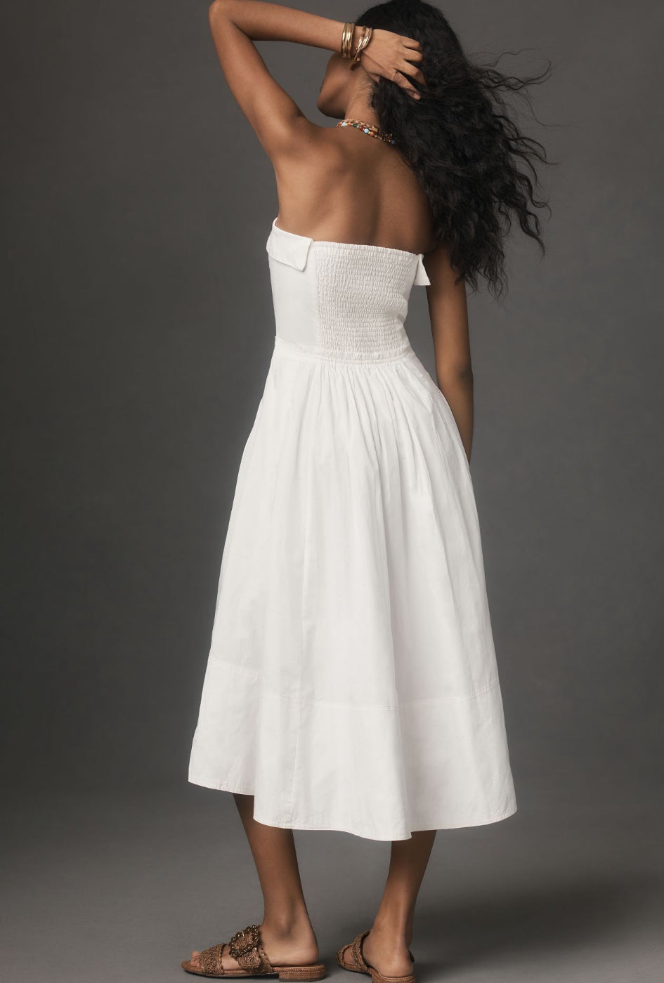 Pilcro Strapless Twofer Midi Dress