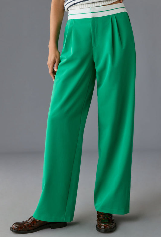 WAYF Contrast Waistband Trousers