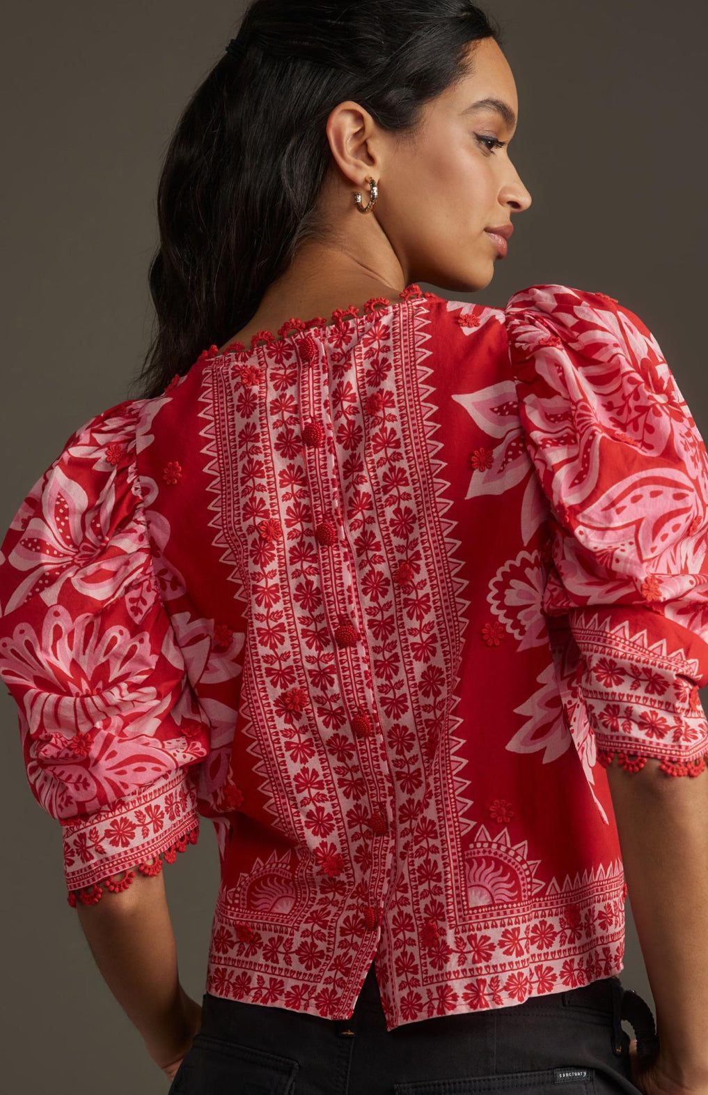 Farm Rio Flora Tapestry Blouse