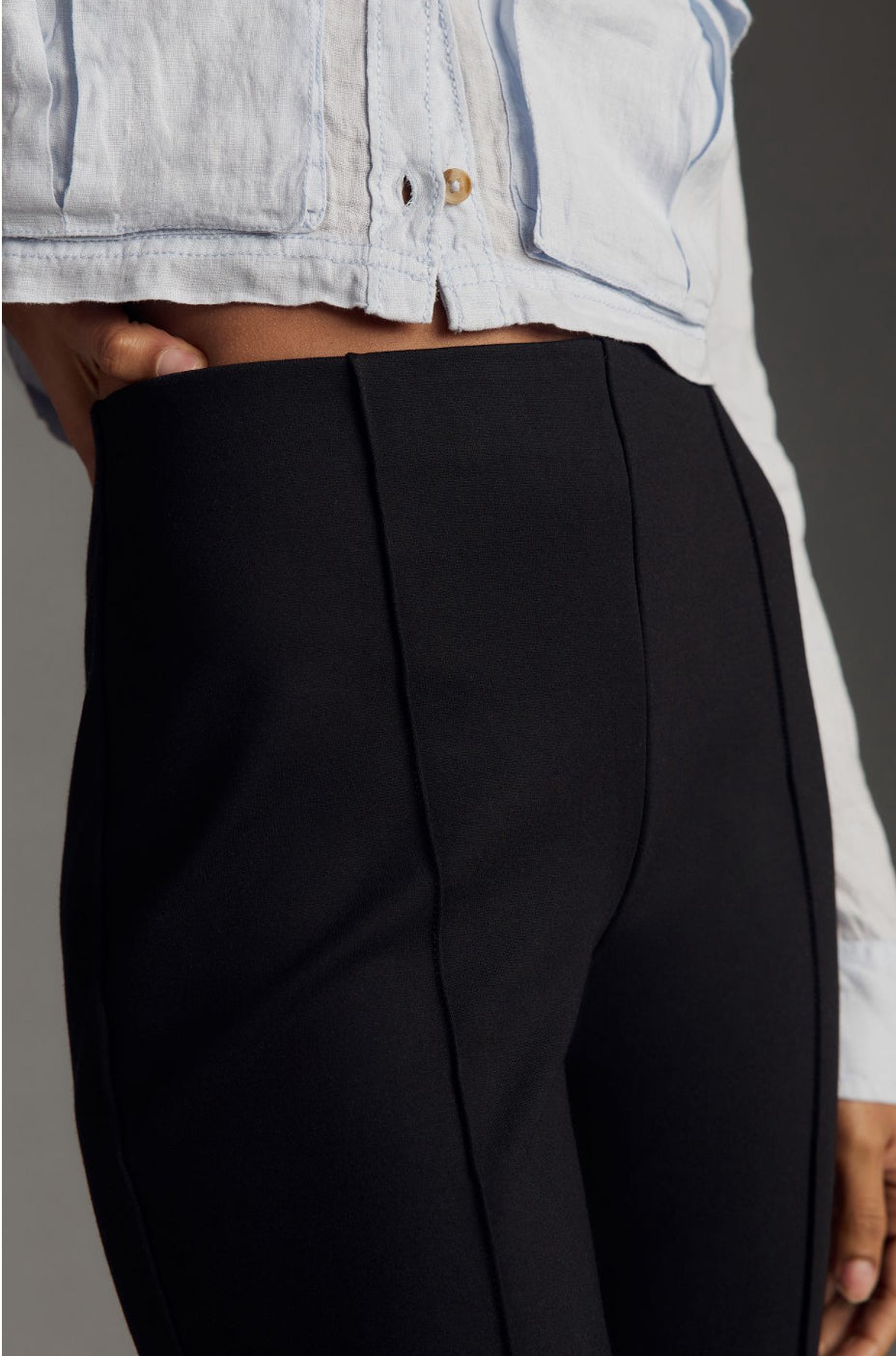 The Margot Kick-Flare Cropped Pants by Maeve