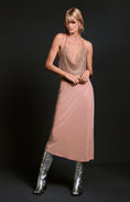 Load image into Gallery viewer, By Anthropologie Iridescent Rhinestone Midi Slip Skirt
