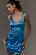 Load image into Gallery viewer, Maeve Square-Neck Satin Mini Dress
