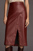 Load image into Gallery viewer, By Anthropologie Faux Leather Toledo Skirt
