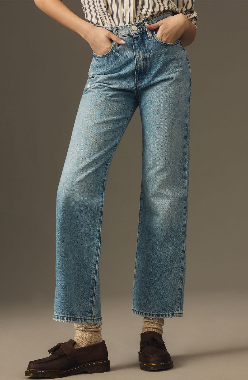 Frame Le Jane High-Rise Straight-Leg Jeans