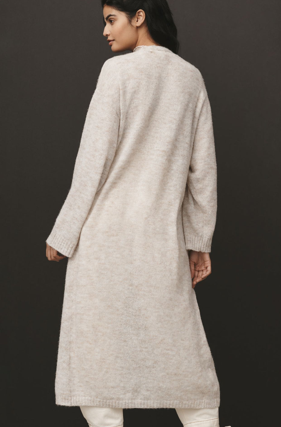 By Anthropologie Solid Long Cardigan Sweater