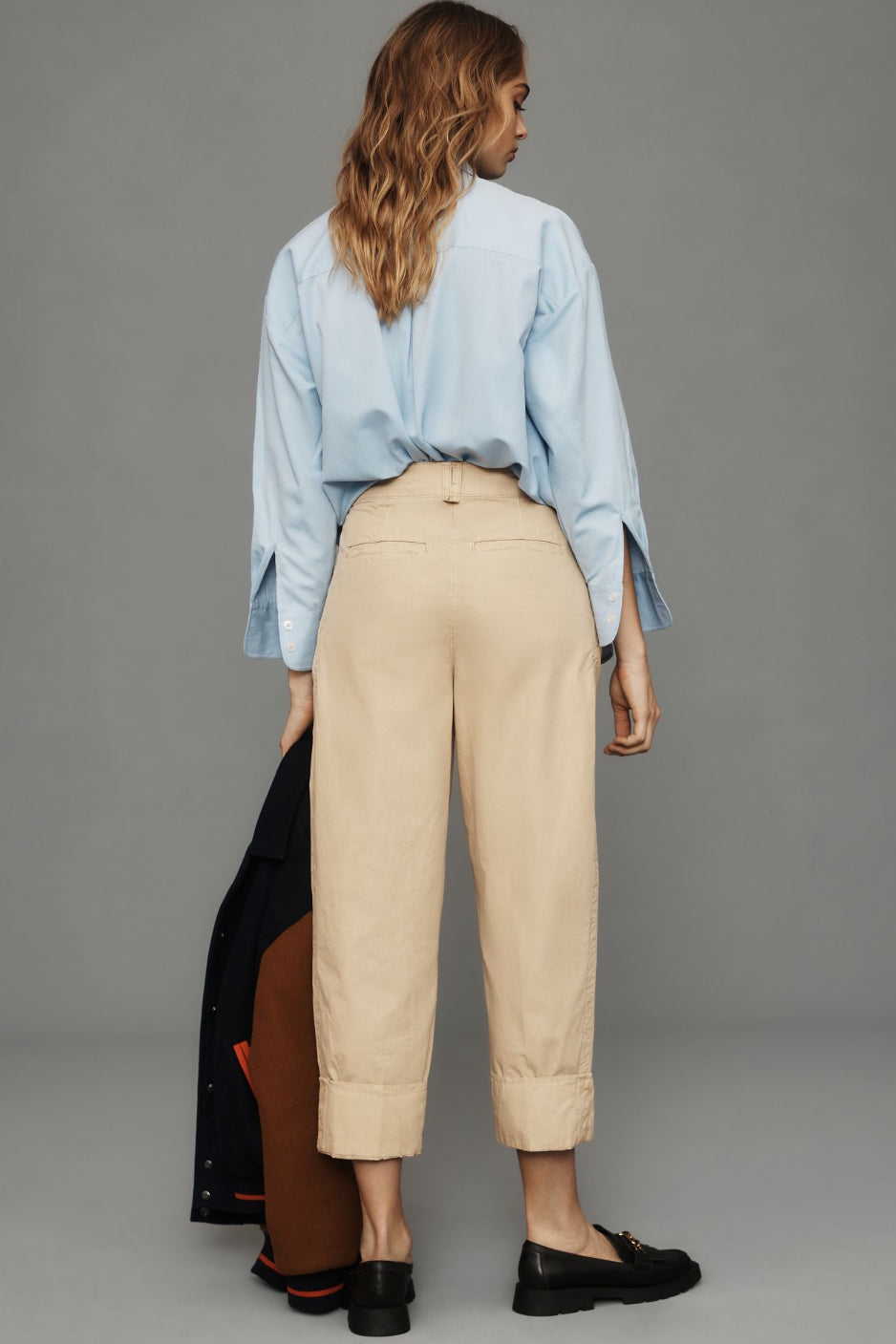 By Anthropologie High-Cuff Chino Pants