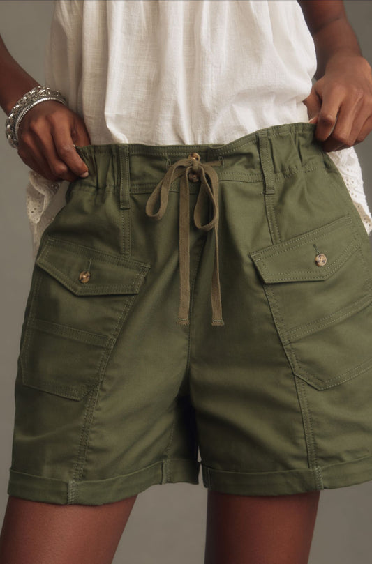 Pilcro Low-Rise Cargo Shorts