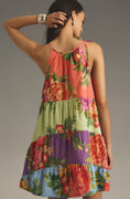 Load image into Gallery viewer, Farm Rio x Anthropologie Halter Floral Tiered Mini Dress
