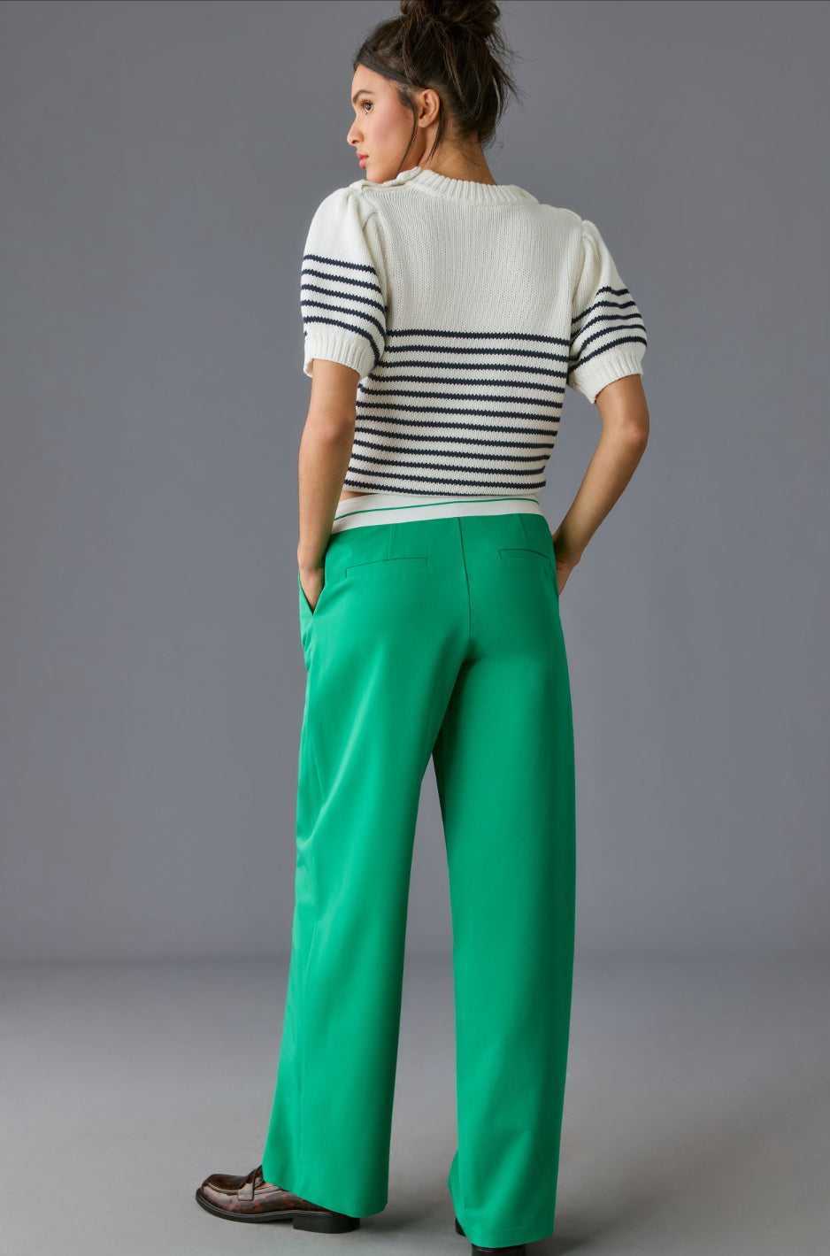 WAYF Contrast Waistband Trousers