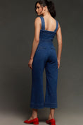 Load image into Gallery viewer, The Portside Button-Front Jumpsuit by Maeve: Denim Edition
