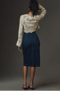 Load image into Gallery viewer, By Anthropologie Denim Midi Skirt
