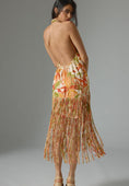 Load image into Gallery viewer, Farm Rio Fringed Halter Dress
