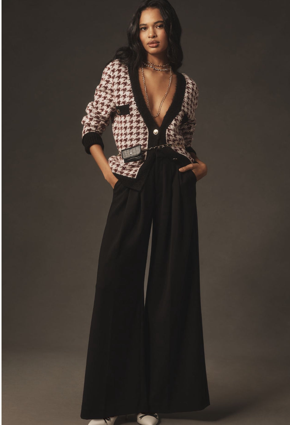 Maeve The Avery Pleated Wide-Leg Trousers