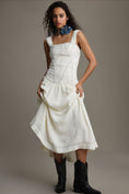 Load image into Gallery viewer, By Anthropologie Sleeveless Square-Neck Corset Midi Dress
