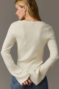 Load image into Gallery viewer, Maeve Square-Neck Bell-Sleeve Sweater
