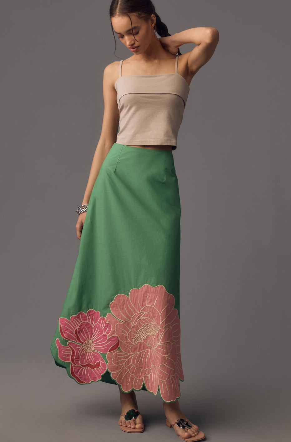 Farm Rio Full Floral Maxi Skirt