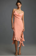 Load image into Gallery viewer, Mare Mare Sleeveless Draped Asymmetrical Midi Dress
