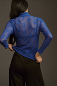 Load image into Gallery viewer, By Anthropologie Sheer Lace Turtleneck
