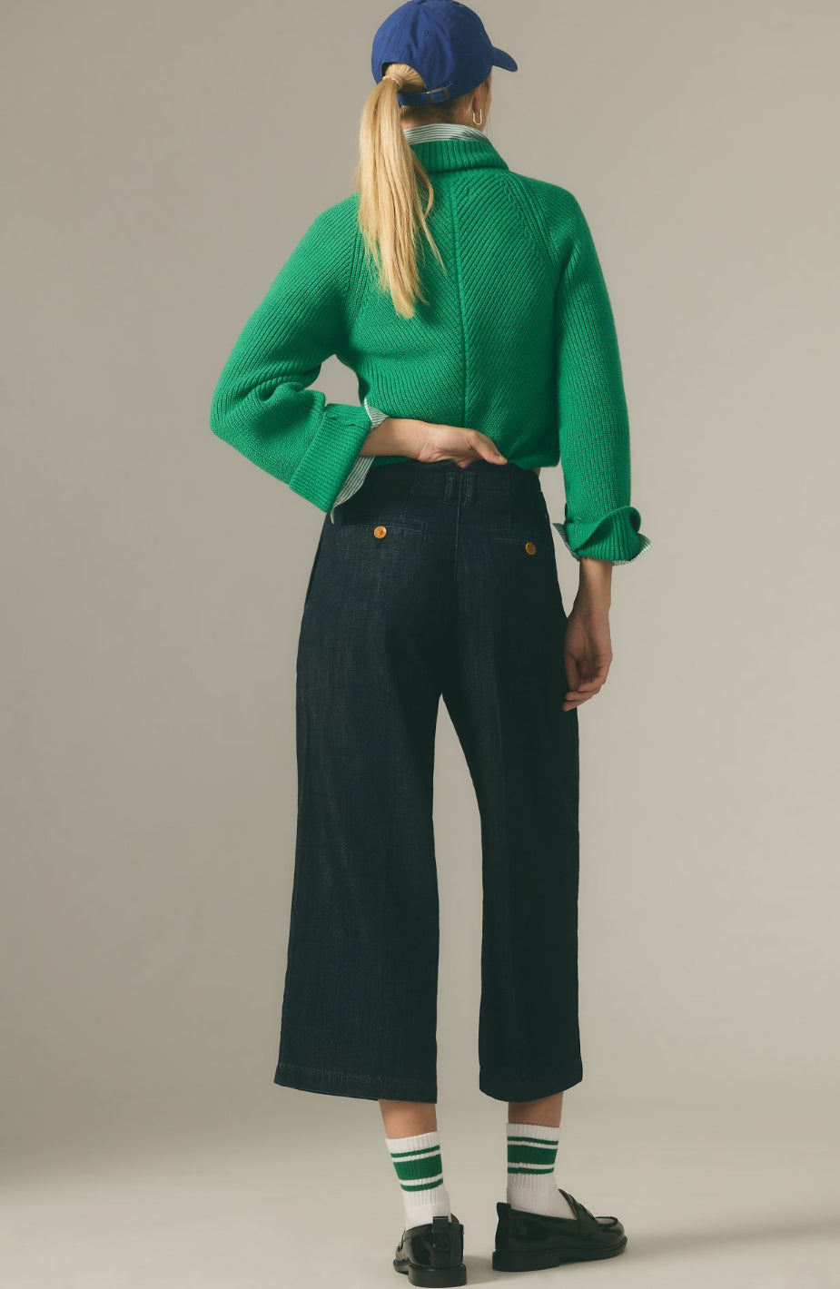 Pilcro The Remi High-Rise Crop Wide-Leg Jeans