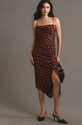 Load image into Gallery viewer, By Anthropologie Sleeveless Draped-Back Asymmetrical Midi Slip Dress
