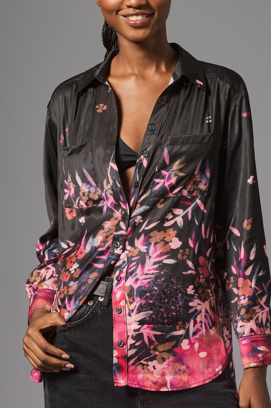 By Anthropologie Relaxed Buttondown Blouse