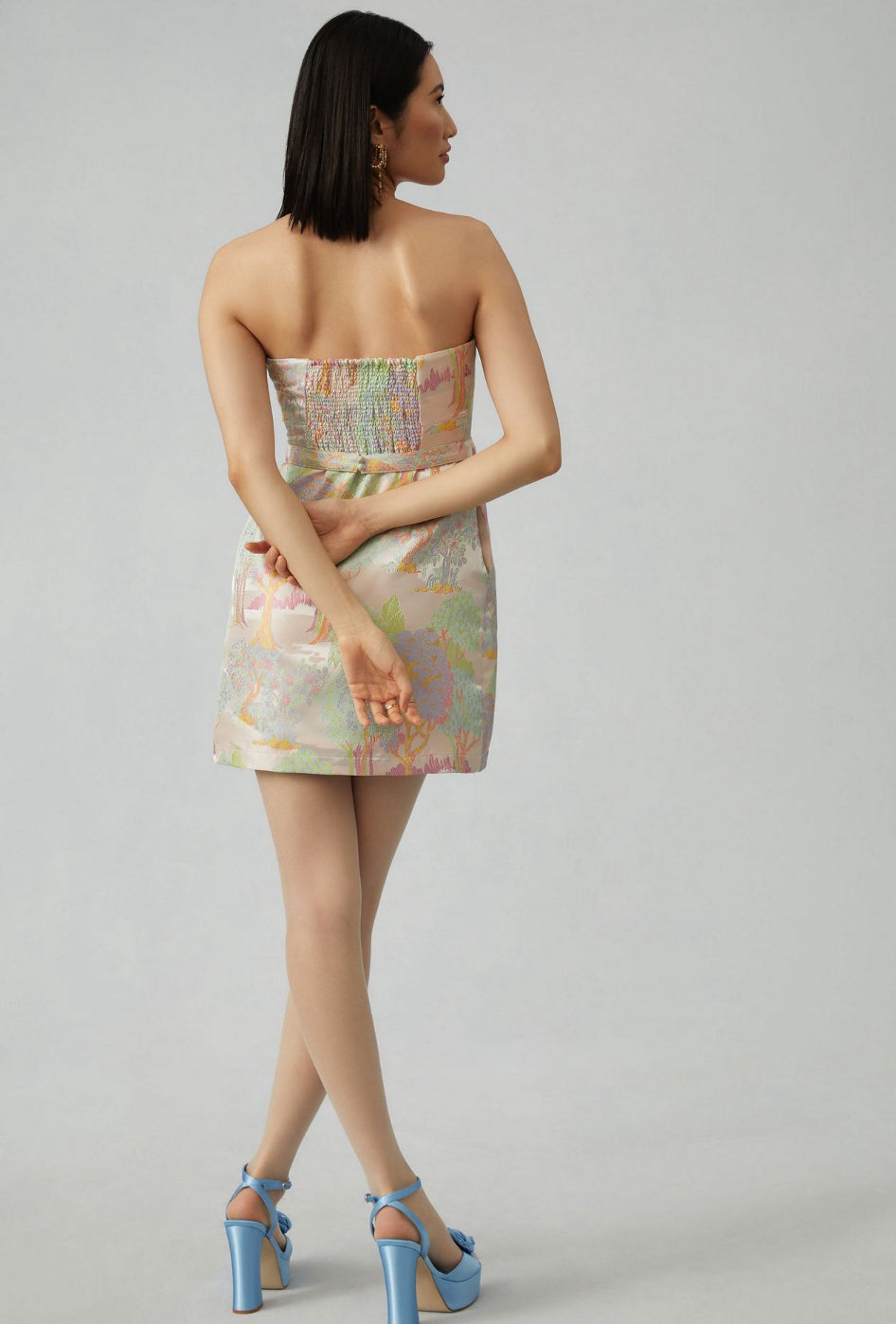 Maeve Strapless Bow Mini Dress