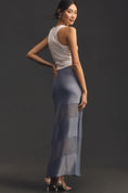 Load image into Gallery viewer, By Anthropologie Sheer Stripe Slip Maxi Skirt
