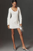 Load image into Gallery viewer, Maeve Long-Sleeve Scoop-Neck Mini Dress
