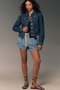 Load image into Gallery viewer, Pilcro Puff-Sleeve Denim Jacket
