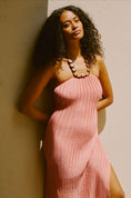 Load image into Gallery viewer, Sarah Hann Stone-Halter Maxi Dress
