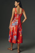 Load image into Gallery viewer, By Anthropologie Seamed Sweetheart Midi Dress
